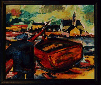 Tableau : Preparatifs de peche